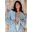 ibzmode Midi-Fransenjacke Fermina Blau