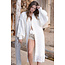 ibzmode Chaqueta larga de flecos Fermina Marfil