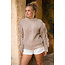 ibzmode Fransen-Pullover Dago Taupe