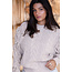 ibzmode Fransen-Pullover Dago Beige