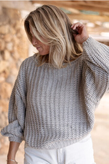 Sparkling Pullover Fiby Grey