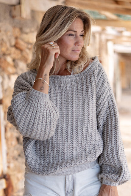 Sparkling Pullover Fiby Grey