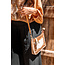 ibzmode Lederbeutel Tasche Kuh Gold