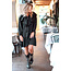 ibzmode Kurzes Kleid Ruffle Sparkle Schwarz