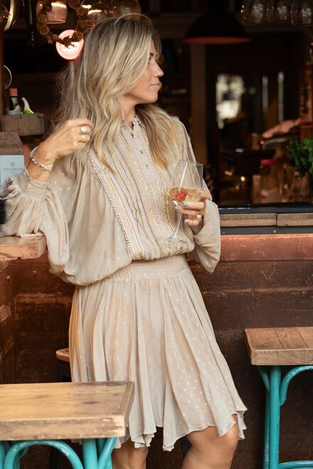 Kurzes Kleid Bliss Taupe