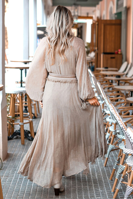 Maxikleid Bliss Taupe