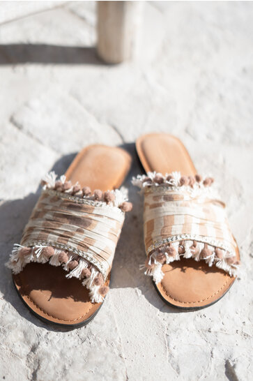 Slippers Inessa Leopard Natural