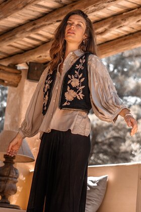 Blouse Luciana Romance Light Taupe