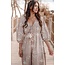 ibzmode Kleid Ida Ethnic Taupe Print