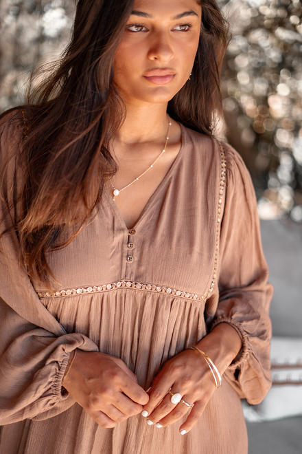 Kleid Gina Taupe