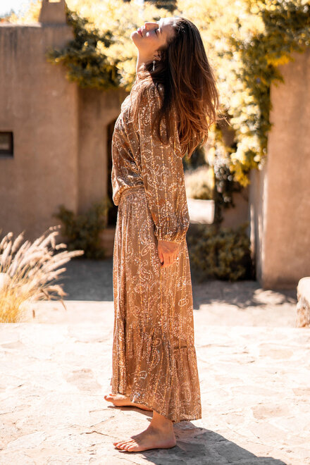 Skirt Santi Paisley Taupe