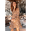 ibzmode Kurzes Kleid Mio Paisley Taupe