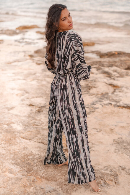 Jumpsuit Emika Schwarzer Druck