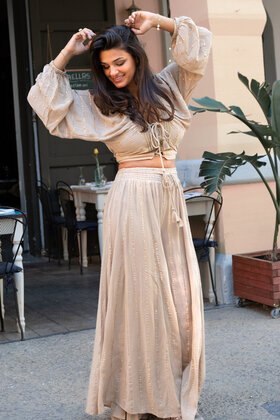 Wide Pants Emika Light Taupe