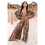 ibzmode Weite Hose Emika Brown Print