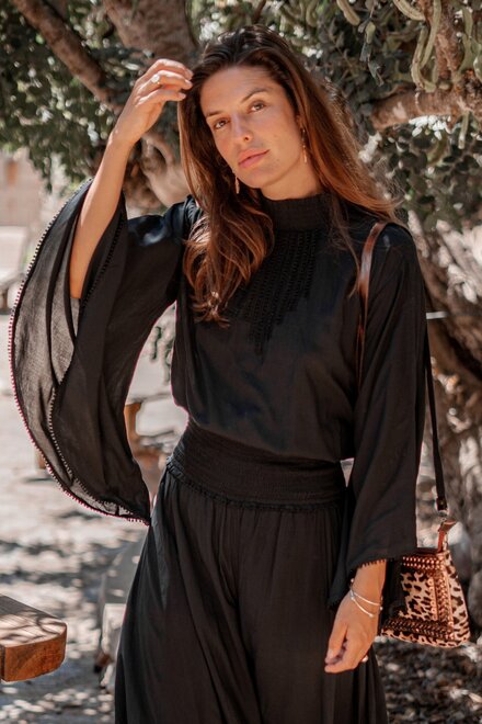 Flair Top Loua Black