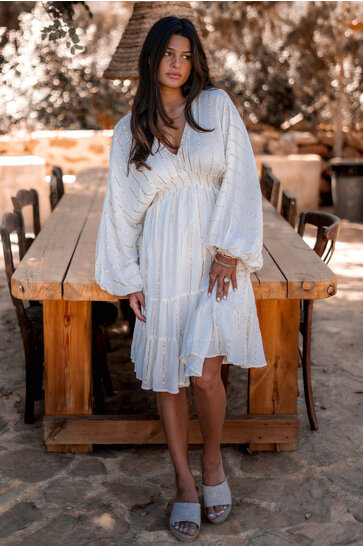 Vestido corto Famme Crudo