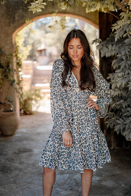 Kurzes Kleid Famme Leopard