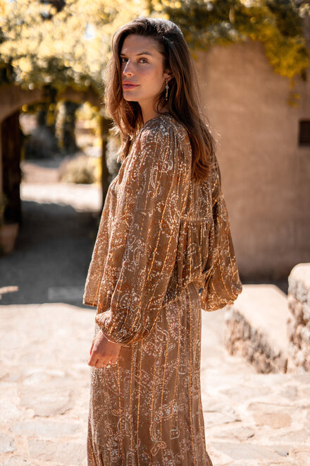 Blouse Kiki Paisley Taupe