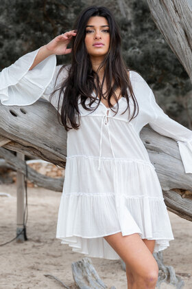 Short Dress Alise Ivory