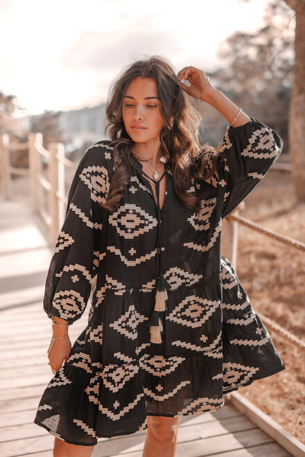 Tunic Ida Ethnic Black