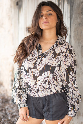 Blouse Briso Baroque Black print