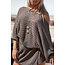 Moost Wanted Demi batwing sweater Dark Taupe