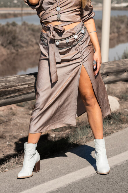 Alyssa Skirt Taupe