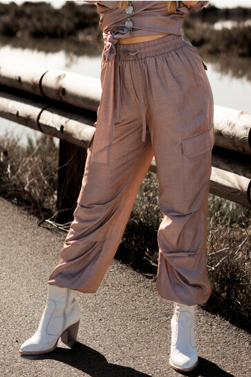 Alyssa Cargo Pants Taupe
