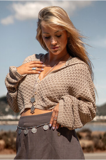 Hailey Cardigan Sand