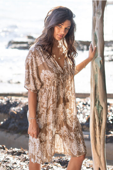 Dress Mio Baroque Taupe