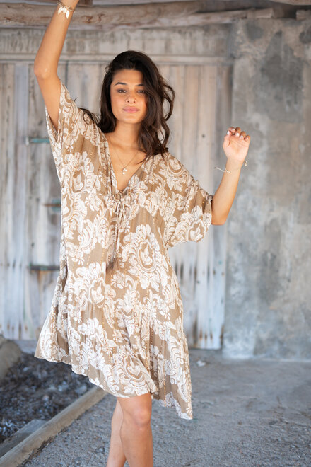 Kleid Mio Barock Taupe