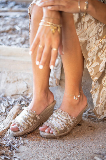 Wedge Inessa Baroque Taupe Print
