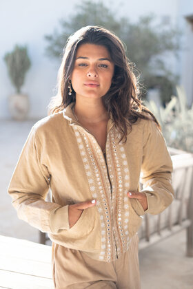 Jacket Nyra Riqueza Light Taupe