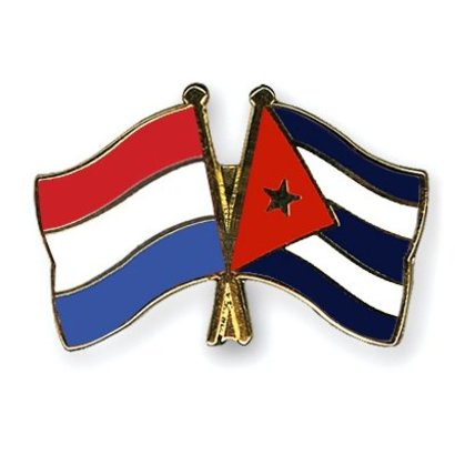 Speldje Nederland Cuba vlag Vriendschapsspeldje