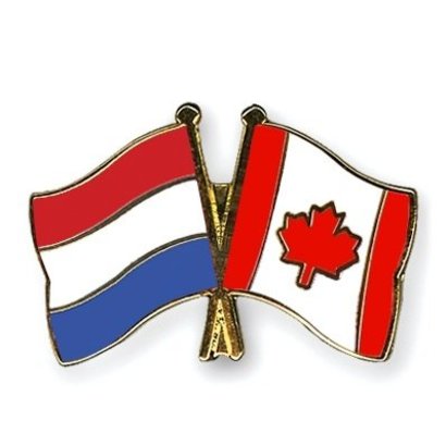 Speldje Netherlands Canada flag Friendship lapel Pin
