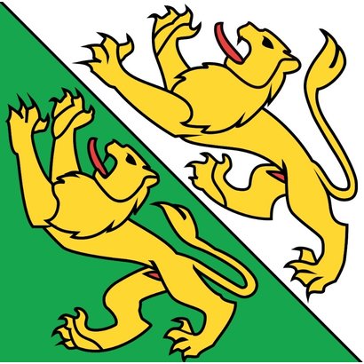 Vlag flag Thurgau Canton Switzerland