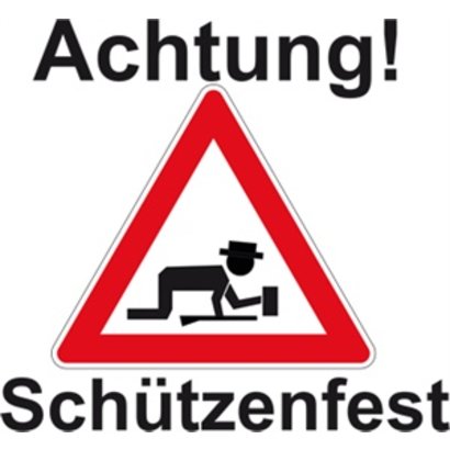 Vlag Achtung Schutzenfest vlag