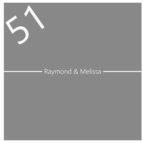 Raamfolie met voornamen en huisnummer Raamfolie met voornamen en huisnummer