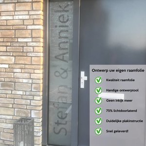 Ontwerp uw eigen raamfolie Ontwerp uw eigen raamfolie