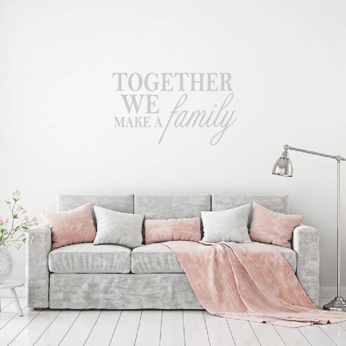 Muursticker Together we make a family Muursticker Together we make a family