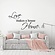 Love makes a house home Muursticker