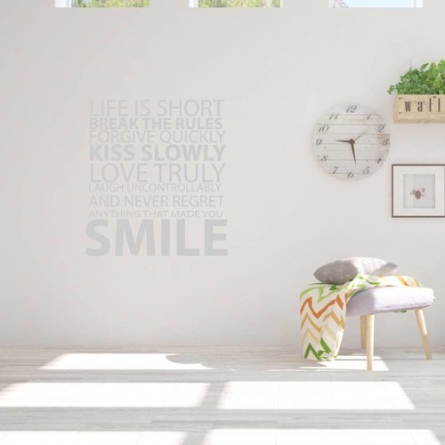 Muursticker life is short Muursticker life is short