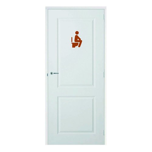 Deursticker Man op Wc Deursticker Man op Wc