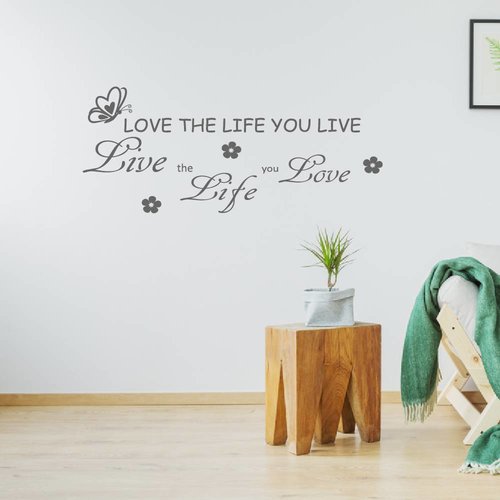 Muursticker love the life you live Muursticker love the life you live