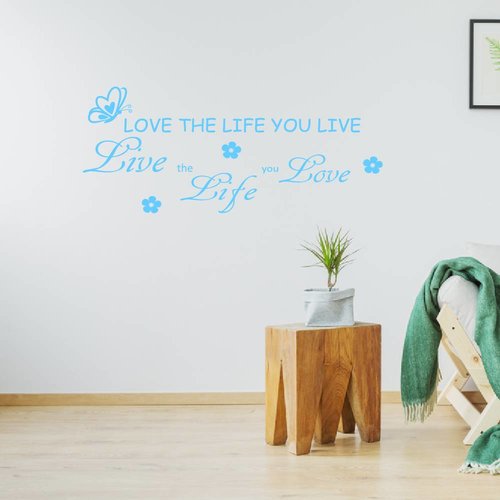 Muursticker love the life you live Muursticker love the life you live
