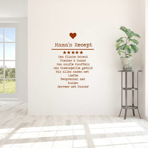 Muursticker Mama's recept Muursticker Mama's recept