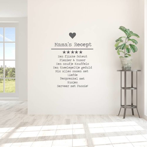 Muursticker Mama's recept Muursticker Mama's recept