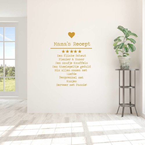 Muursticker Mama's recept Muursticker Mama's recept