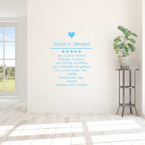Muursticker Mama's recept Muursticker Mama's recept